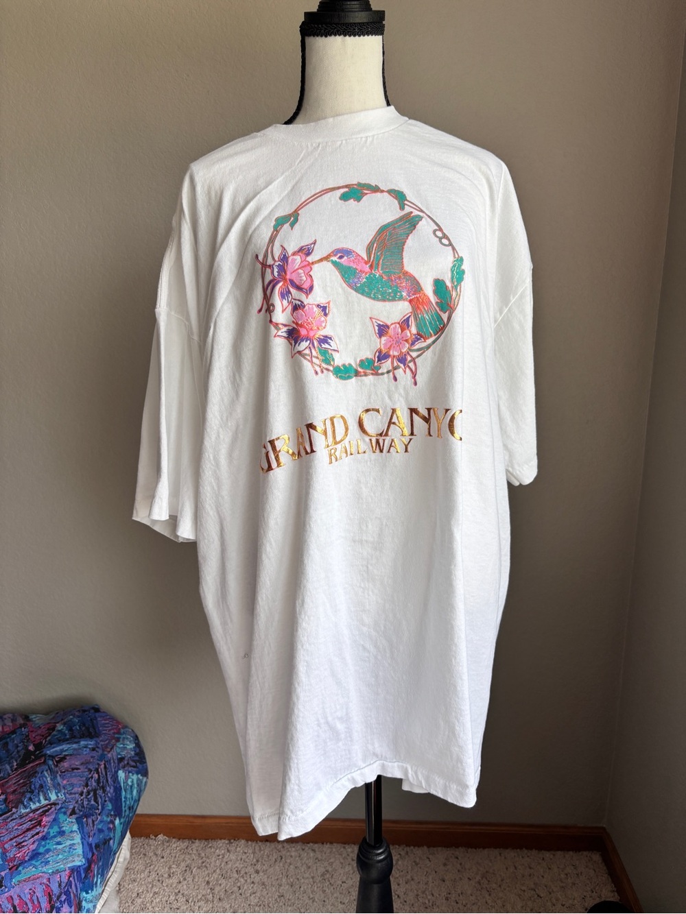 P.S.I Grand Canyon Railway White Graphic Short Sleeve t-shirt adult unisex XXL